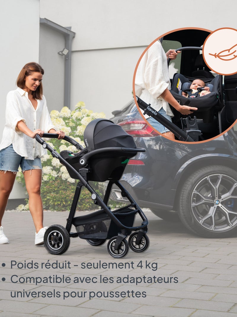 Cosi con base ISOFIX - LIONELO Astrid i-Size - Premio ADAC - Ligero - Silla de coche 40-87 cm Verde - Kiabi