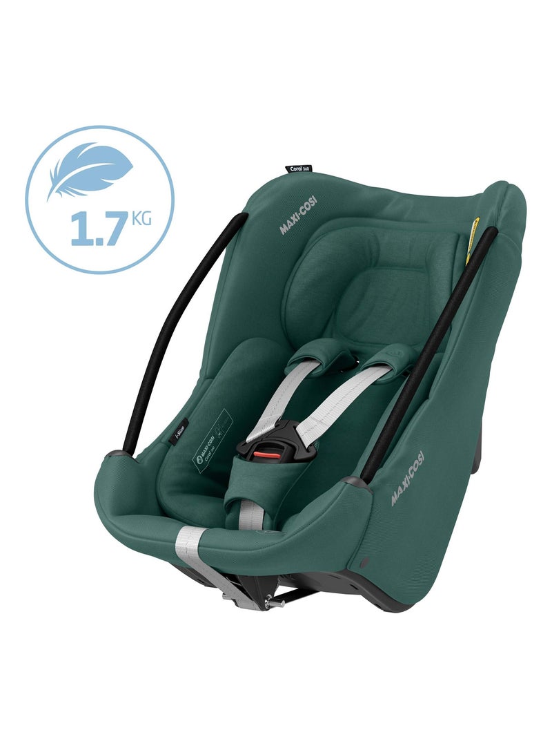 Cosi Coral 360, con capazo extraíble, i-Size y giratorio Verde oscuro - Kiabi