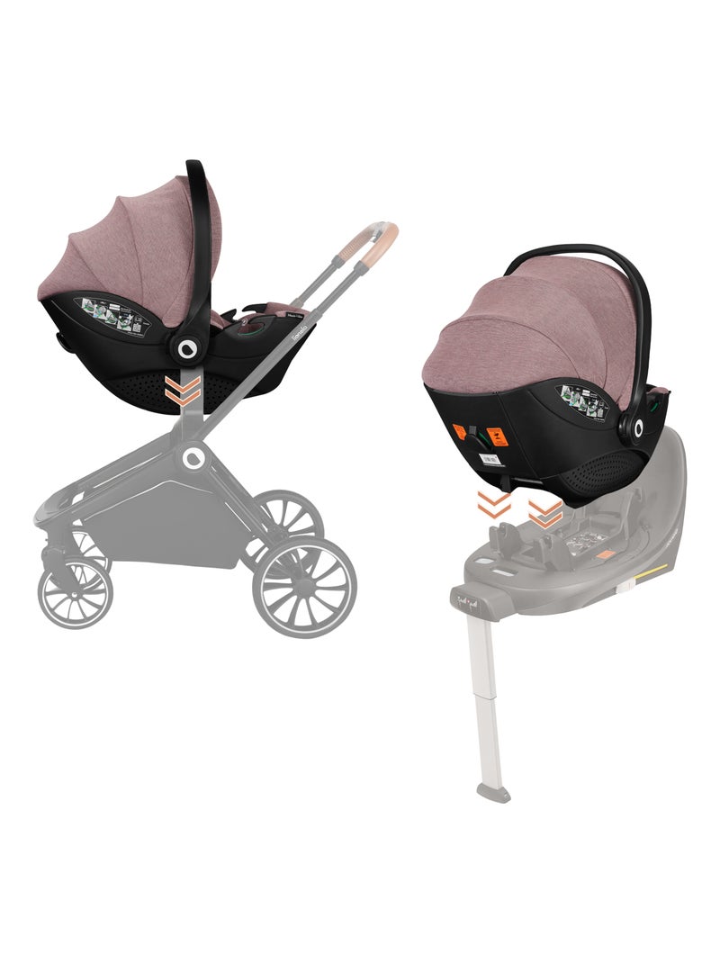Cosi LIONELO Moxie i-Size - Tejido de bambú - Ligero - Silla de coche 40-87 cm - Grupo 0+ Rosa - Kiabi