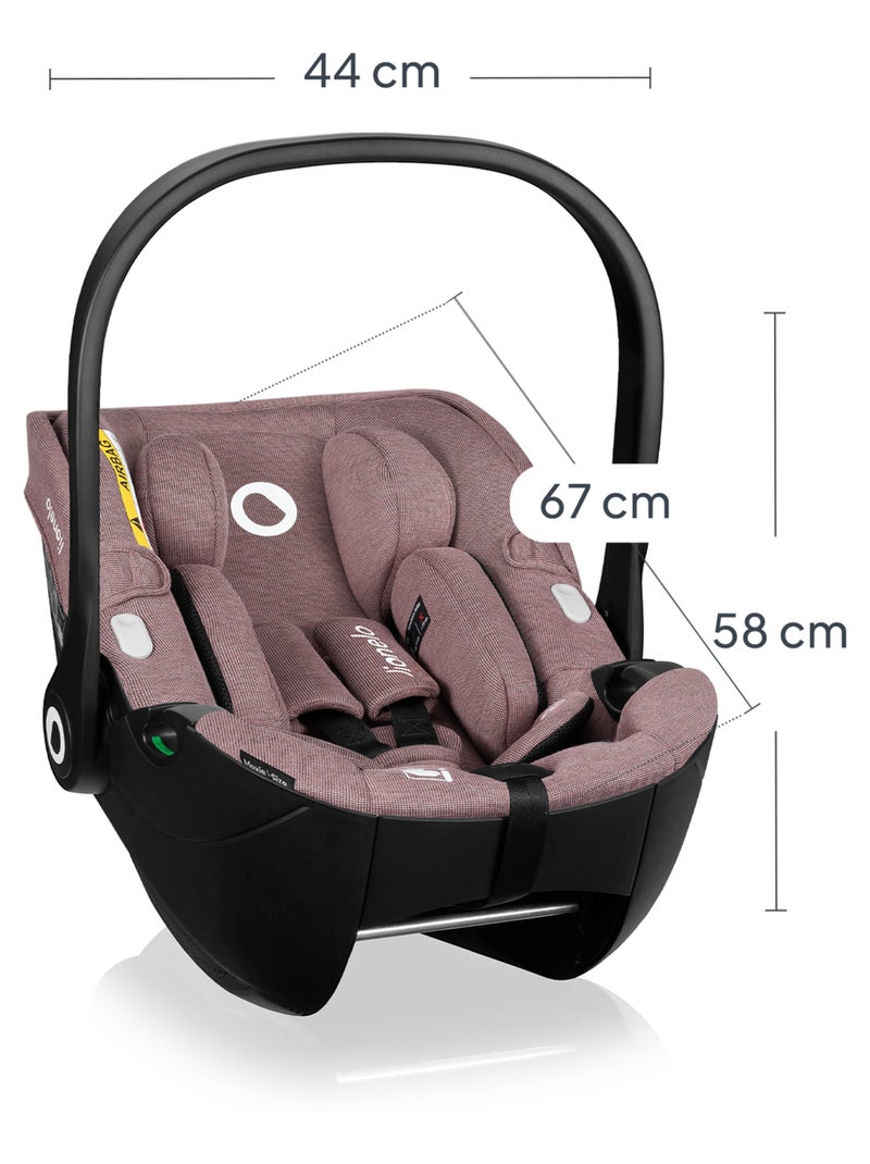 Cosi LIONELO Moxie i-Size - Tejido de bambú - Ligero - Silla de coche 40-87 cm - Grupo 0+ Rosa - Kiabi