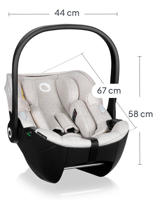 Cosi LIONELO Moxie i-Size - Tejido de bambú - Silla de coche 40-87 cm - Ligera - Grupo 0+ - Kiabi