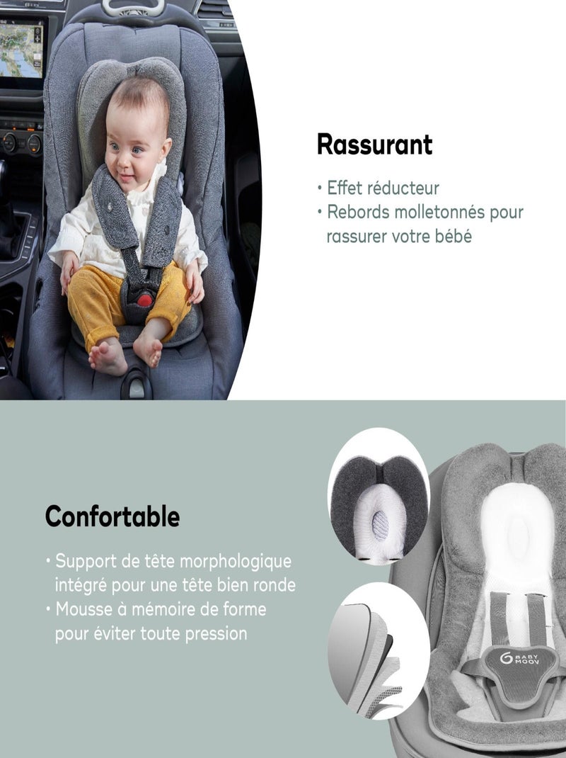 Cosymorpho Smokey: cojín reductor universal para bebés «Babymoov» Gris oscuro - Kiabi