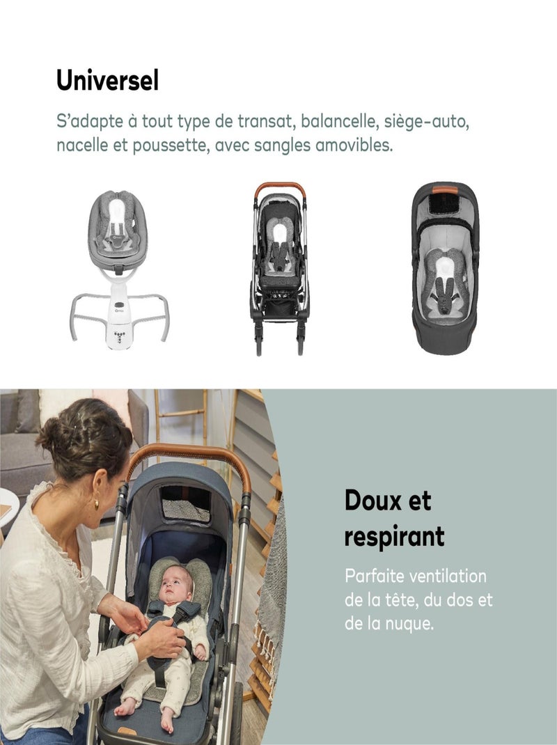 Cosymorpho Smokey: cojín reductor universal para bebés «Babymoov» Gris oscuro - Kiabi