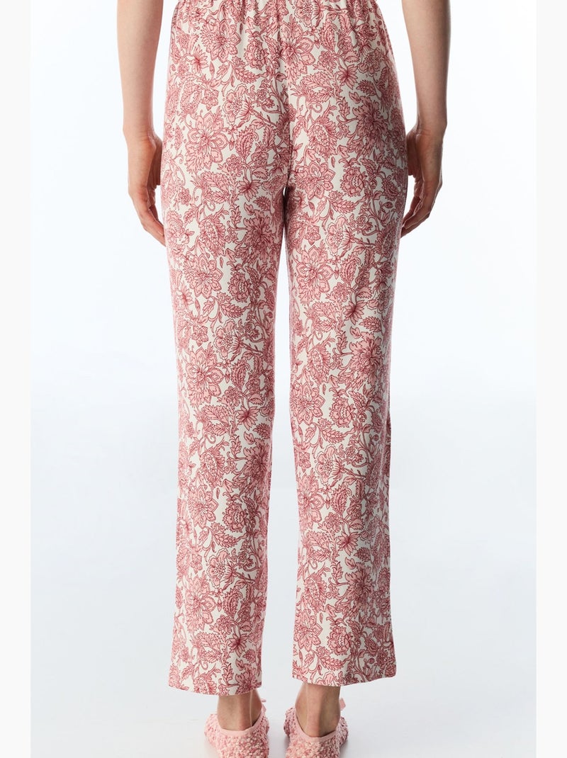 Countryside pantalón de pijama estampado floral penti Blanco Rosa - Kiabi