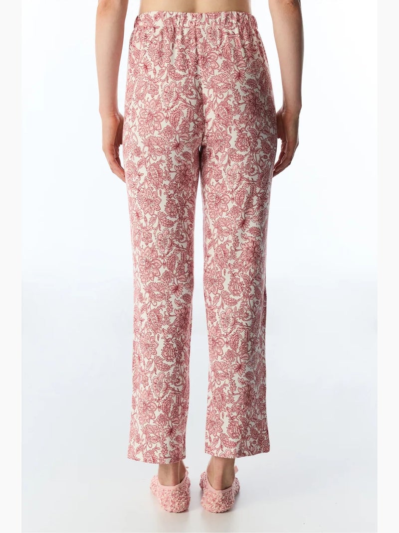 Countryside pantalón de pijama estampado floral penti Blanco Rosa - Kiabi
