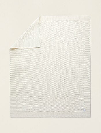 Couverture tricotée 100% coton