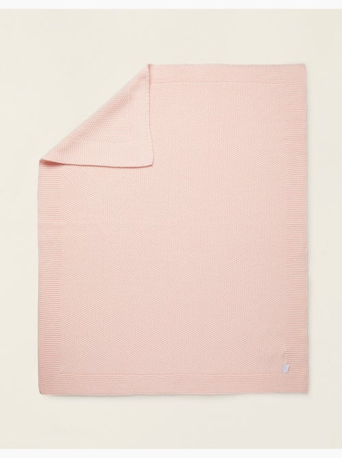 Couverture tricotée 100% coton - Kiabi