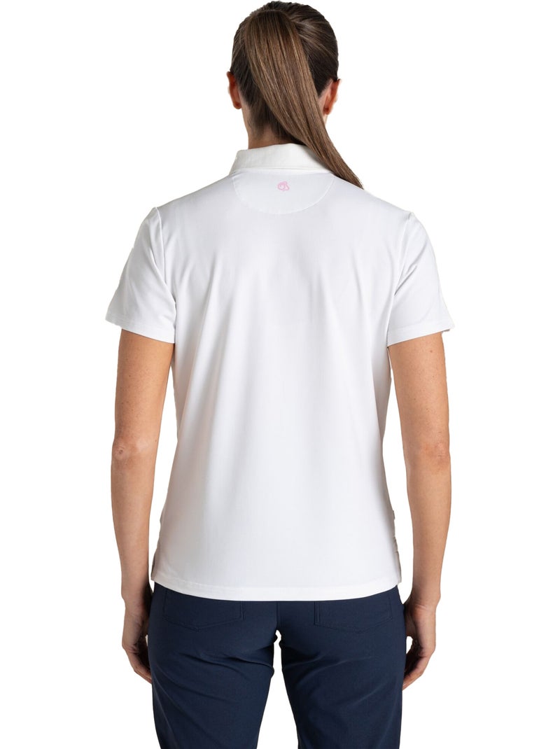 Craghoppers - Polo Thornbury de Nosilife de Manga Corta Golf para Mujer Blanco - Kiabi