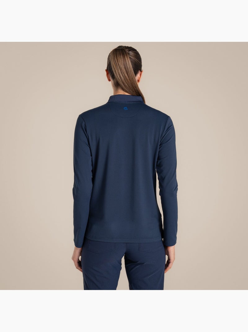 Craghoppers - Polo Thornbury de Nosilife de Manga Larga Golf para Mujer Azul oscuro - Kiabi