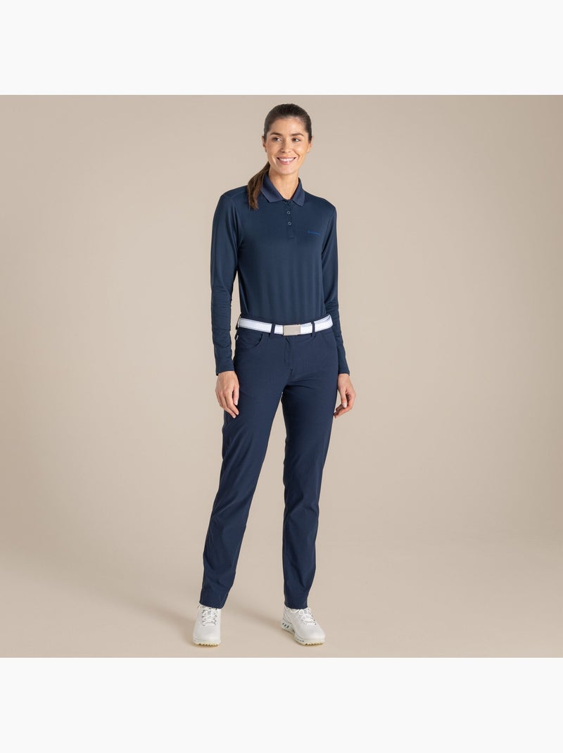Craghoppers - Polo Thornbury de Nosilife de Manga Larga Golf para Mujer Azul oscuro - Kiabi