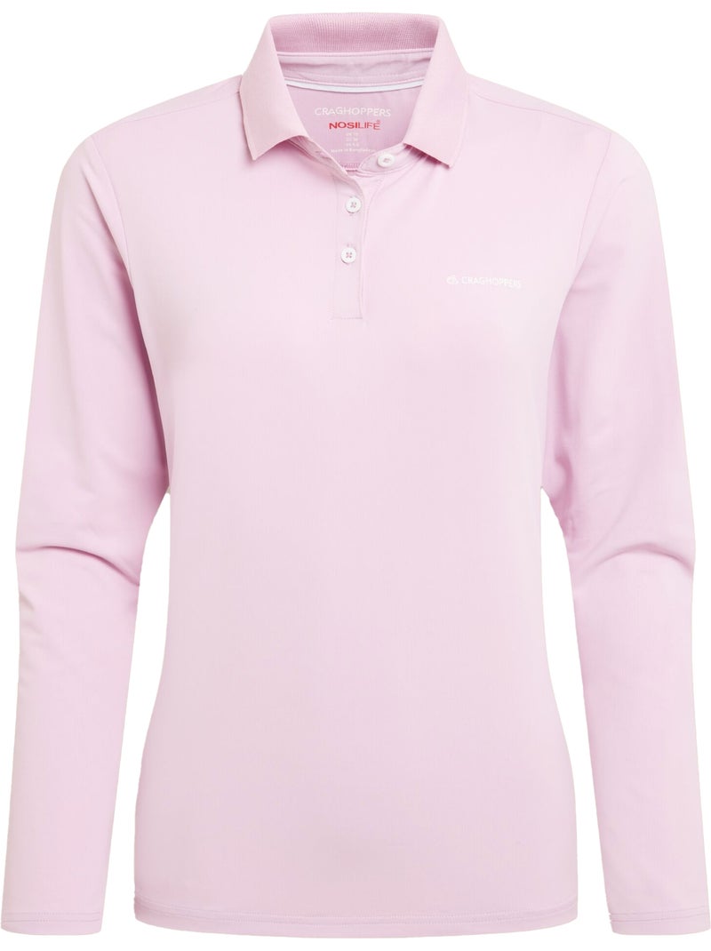 Craghoppers - Polo Thornbury de Nosilife de Manga Larga Golf para Mujer Rosa pálido - Kiabi