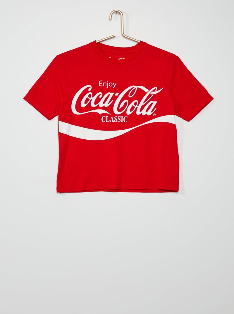 Crop top 'Coca-Cola' ROJO - Kiabi