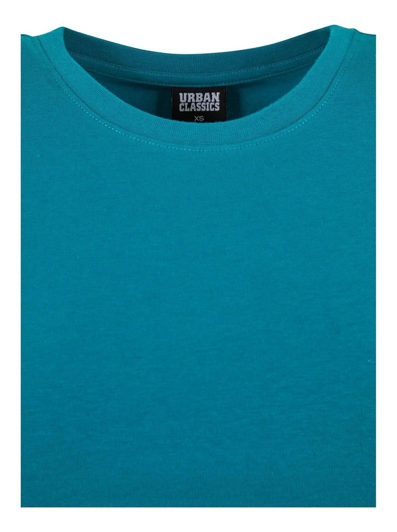 Crop top de jersey para mujer - urban classics Azul laguna - Kiabi