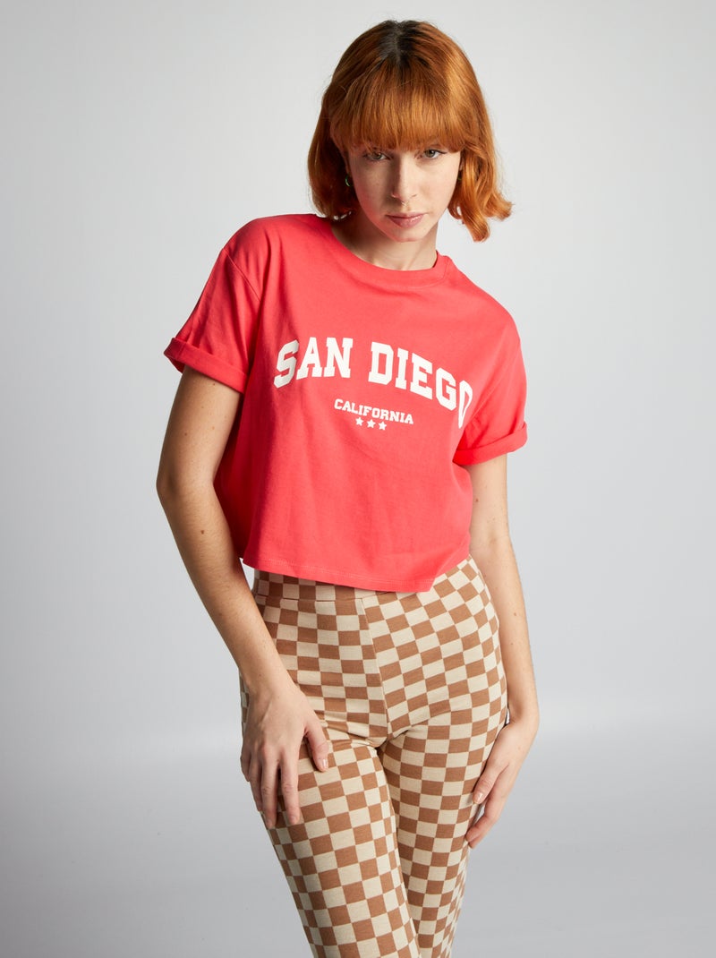 Crop top de punto ROSA - Kiabi