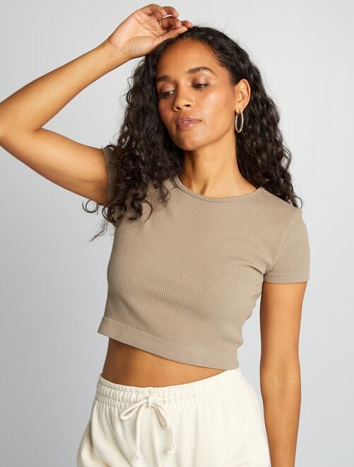 Crop top deportivo seamless - Kiabi