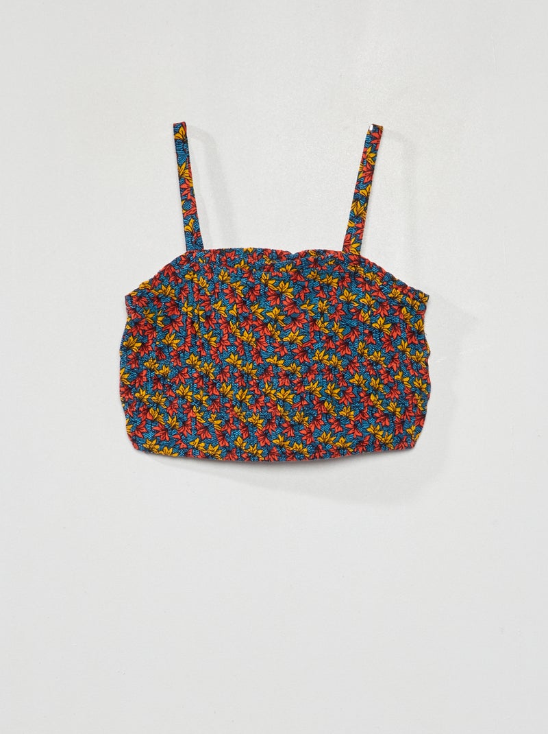 Crop top estampado wax NARANJA - Kiabi