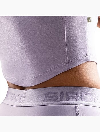 Crop top manga corta entrenamiento mujer fitness mujer harmony