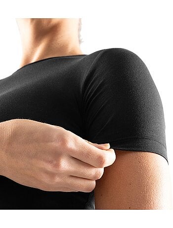 Crop top manga corta entrenamiento mujer fitness mujer sculpt