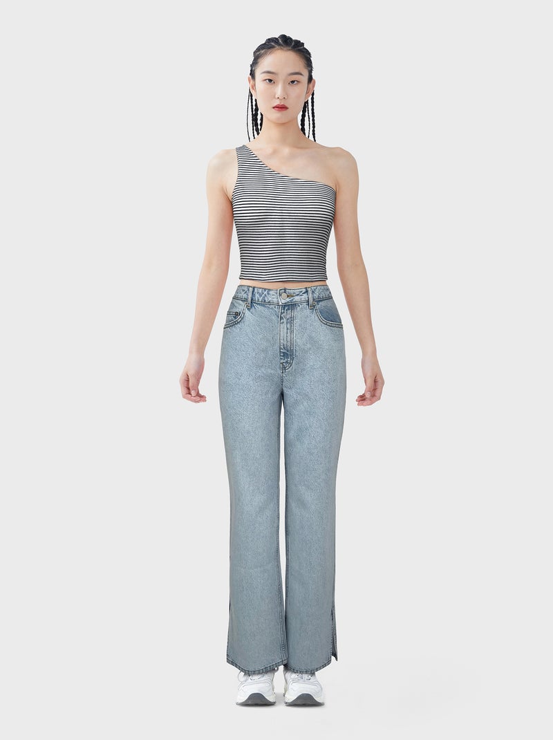 Crop top one shoulder AZUL - Kiabi