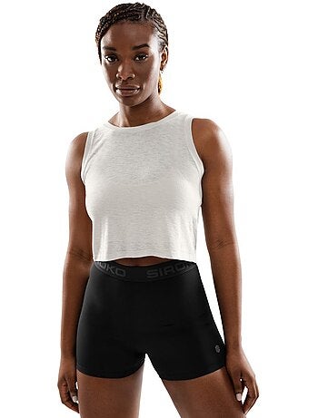 Crop top sin mangas entrenamiento mujer fitness mujer avast