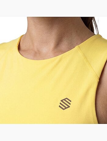 Crop top sin mangas trail running mujer senderismo mujer phoenix-w
