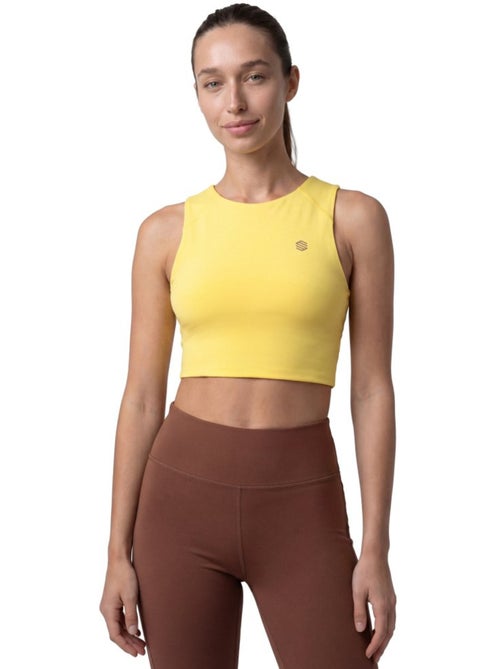 Crop top sin mangas trail running mujer senderismo mujer phoenix-w - Kiabi