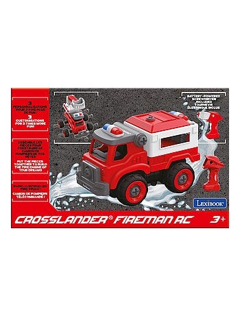 Crosslander Fireman Juego de camiones de bomberos 3 en 1 con taladro eléctrico