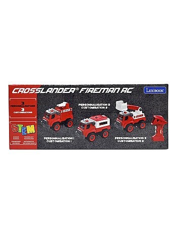 Crosslander Fireman Juego de camiones de bomberos 3 en 1 con taladro eléctrico