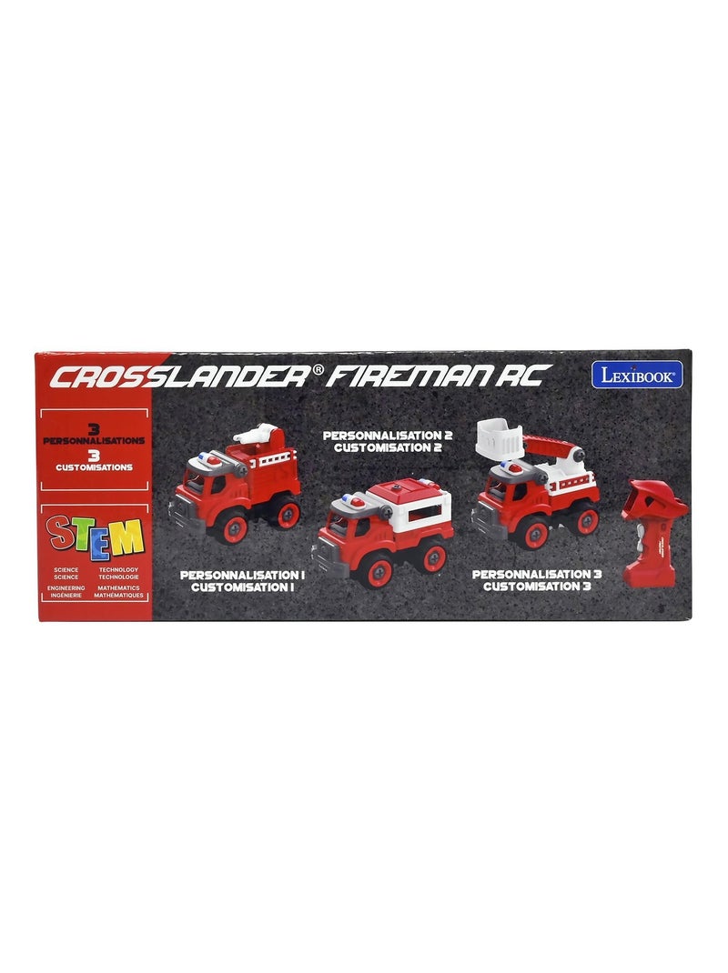 Crosslander Fireman Juego de camiones de bomberos 3 en 1 con taladro eléctrico Rojo - Kiabi
