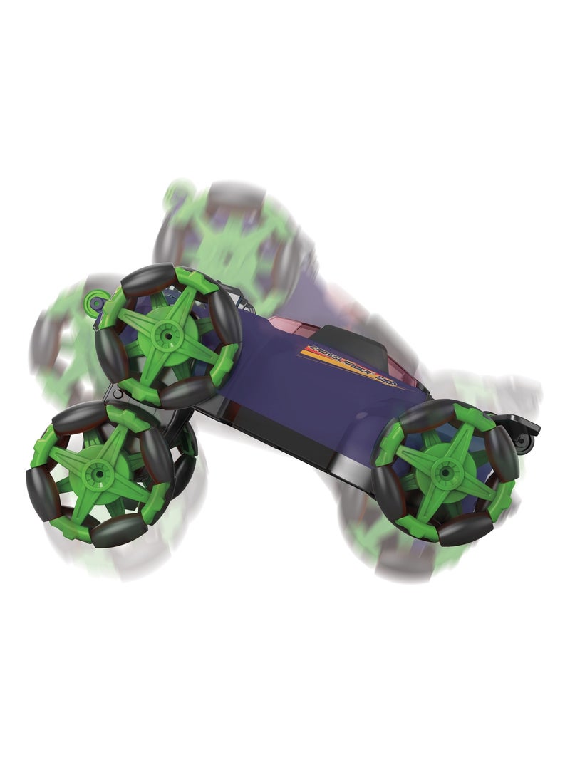 Crosslander ® Flip 6 ruedas, acrobacias 360° con efectos de luz y sonido Verde - Kiabi