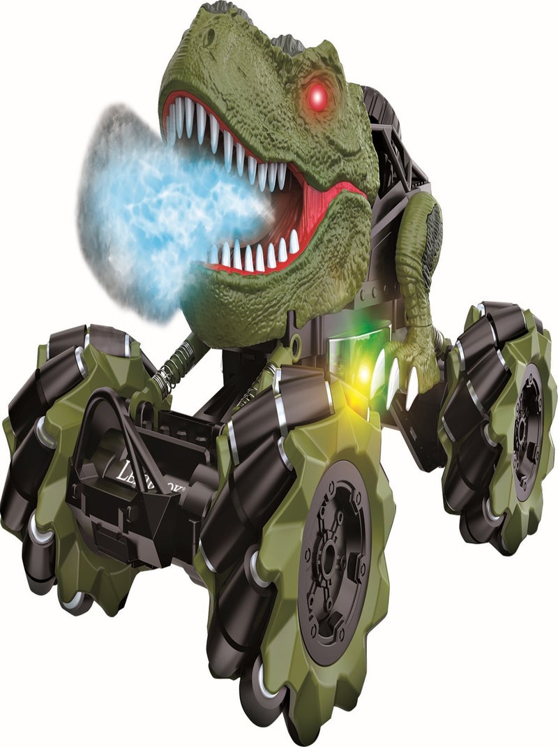 CROSSLANDER® Tirex, derrape multidireccional con efectos de luz y sonidos de dinosaurio Verde - Kiabi