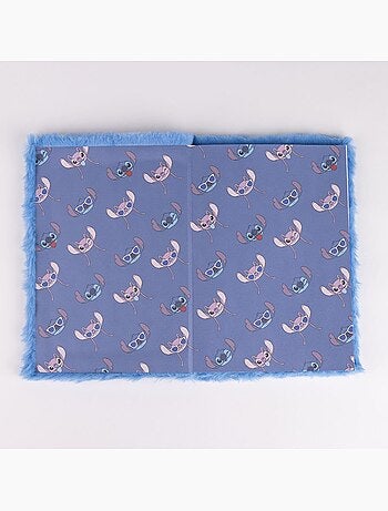 Cuaderno A5 - Stitch - Disney - Cubierta de peluche