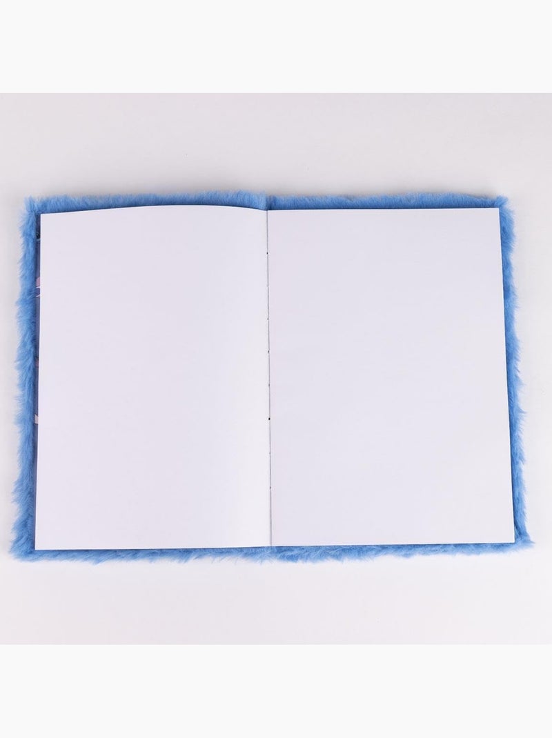 Cuaderno A5 - Stitch - Disney - Cubierta de peluche Azul - Kiabi