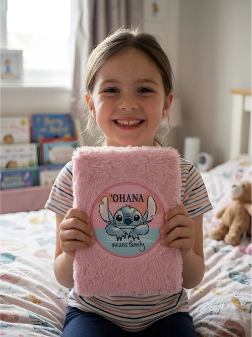 Cuaderno a5 tapa peluche rosa stitch disney - Kiabi