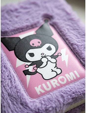 Cuaderno peluche a5 tapa suave kuromi sanrio