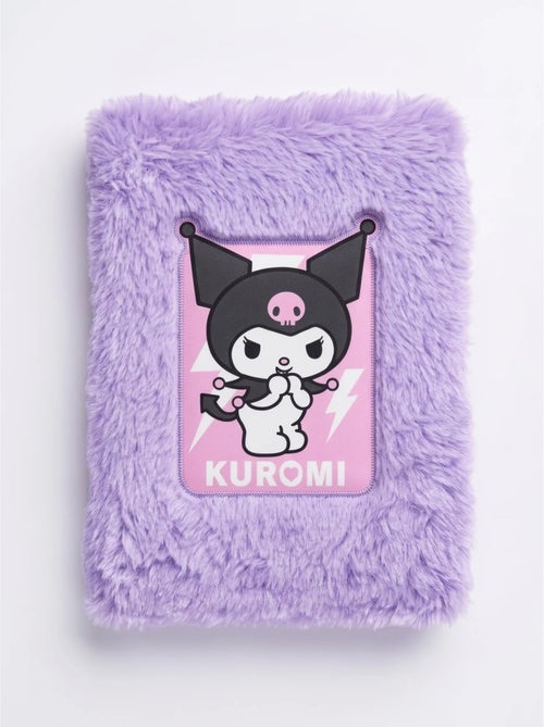 Cuaderno peluche a5 tapa suave kuromi sanrio - Kiabi