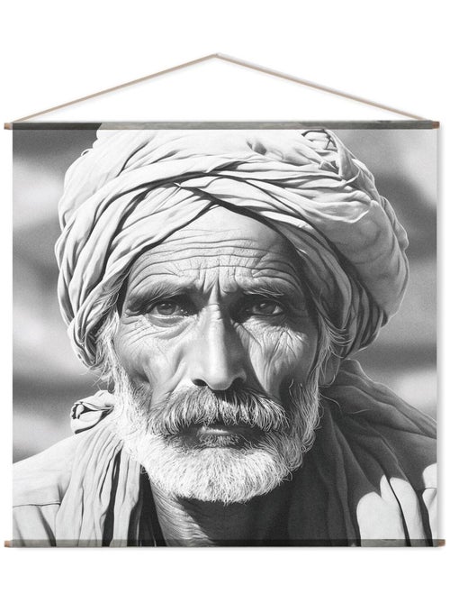 Cuadro mural HOMBRE ANCIANO - Kiabi