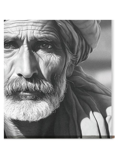 Cuadro mural HOMBRE ANCIANO - Kiabi