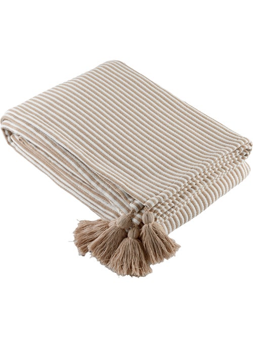 Cuadros a rayas con borlas - Kiabi