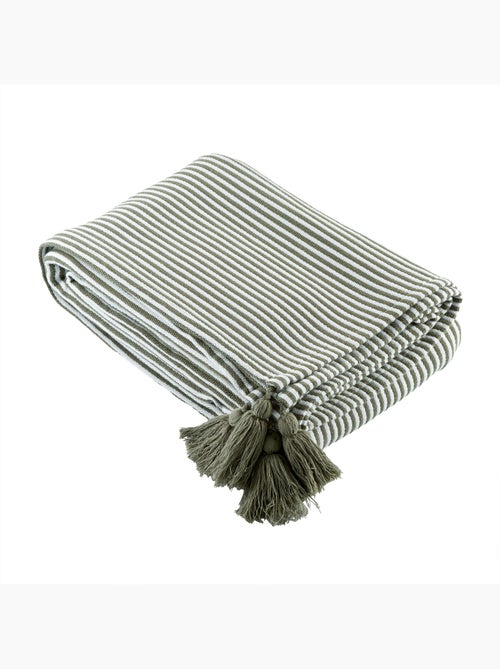 Cuadros a rayas con borlas - Kiabi