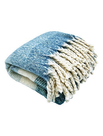 Cuadros efecto mohair con flecos retorcidos