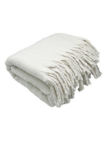 Cuadros efecto mohair con flecos retorcidos