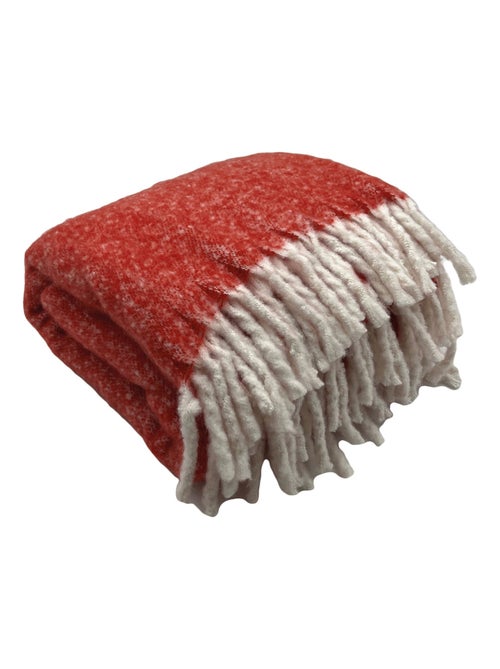 Cuadros efecto mohair con flecos retorcidos - Kiabi