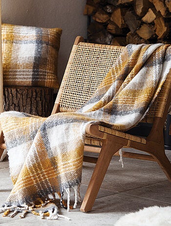 Cuadros escoceses con efecto mohair