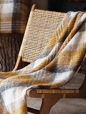 Cuadros escoceses con efecto mohair
