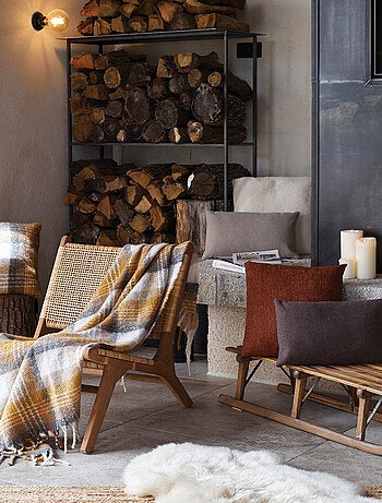 Cuadros escoceses con efecto mohair