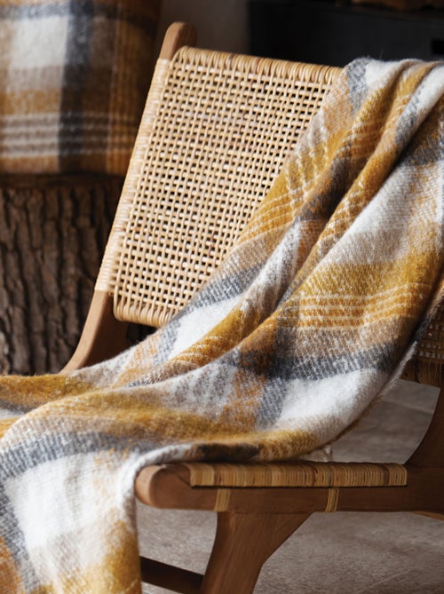 Cuadros escoceses con efecto mohair - Kiabi