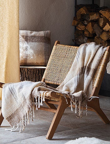 Cuadros escoceses con efecto mohair