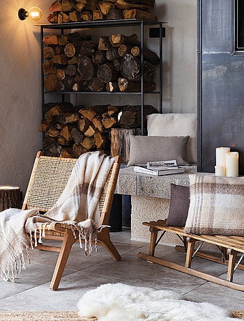 Cuadros escoceses con efecto mohair