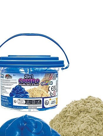 Cubo combinado de arena viscosa 2 en 1